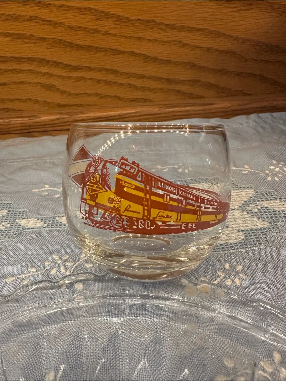 Illinois Central Souvenier Cordial Glass 1 unit